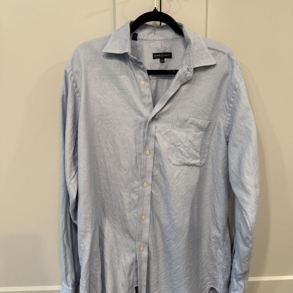 Robert Talbott 100% Cotton Geometric Dress‎ Shirt Men’s 16-36 Made in Poland